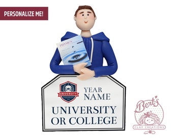 Academic College or University Student Ornament - College Student Gifts - College Graduation Gifts, Christmas gift ideas 2023, class of 2023