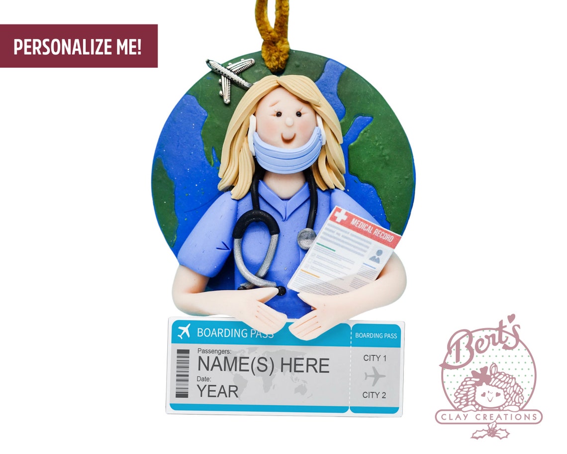 Travel Nurse Ornament Male Nurse Gifts Female Nurse Gifts Etsy