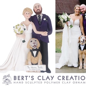 SLOTS FILLED - Closed DEPOSIT for Custom bride and groom Ornament - Bride and Grooms - Wedding Gifts - Bridal Shower Gifts