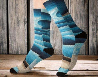 Unique High Top Socks for Men and Women | Stylish and Comfortable Design-Colorful Socks-Gift for Him/Her