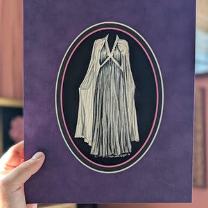 Ghost Gown || Original Charcoal Drawing