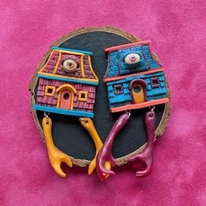 Broche de la hutte de Baba Yaga || Folklore des sorcières