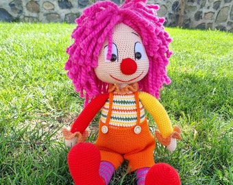 Clown Handcrafted Amigurumi Toys for Eco-Friendly Play