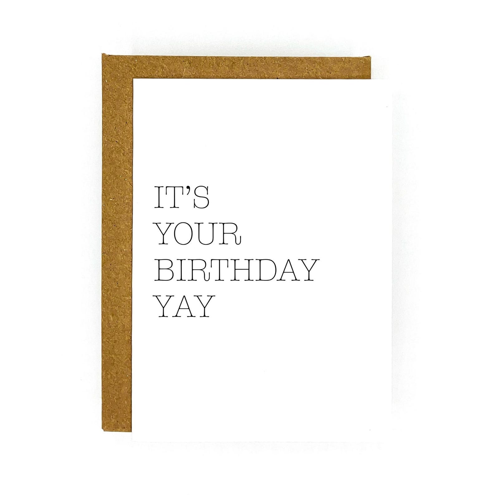 Printable Birthday Card - It’s Your Birthday Yay - Digital Download - Etsy