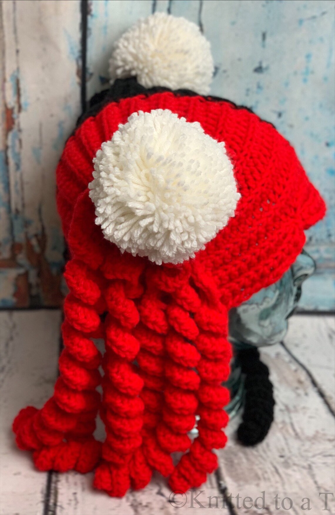 RTS Crochet Harley Quinn Inspired Beanie Crochet Hat FREE Etsy