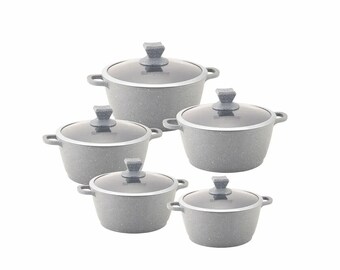 SQ Professional 6761 Stockpot Set - Grey (5 Piece