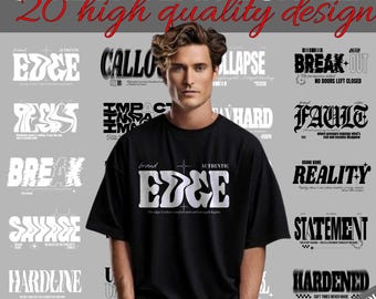 Typography Shirt | Typography Streetwear Designs | Typography Designs | Streetwear | Graphics Shirt | DTF | DTG | Designs Bundle | T-Shirt