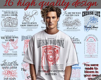Typography Streetwear | Typography Designs | Typography | Streetwear Shirt | Graphics Shirt | DTF | DTG | Designs Bundle | T-Shirt