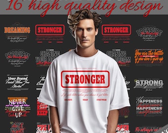 Typography Streetwear Designs |  Typography Designs | Typography | Streetwear Shirt | Graphics Shirt | DTF | DTG | Designs Bundle | T-Shirt