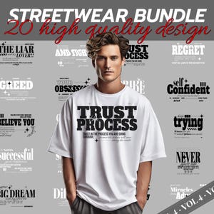 Typography Streetwear Designs | Typography | Typography Designs | Streetwear Shirt | Graphics Shirt | DTF | DTG | Designs Bundle | T-Shirt