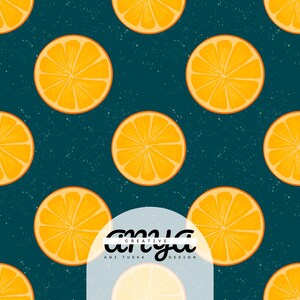 Oranges vol2 Colour Exclusive seamless pattern 300 DPI PNG Instant digital Download Fabric printing Surface design File