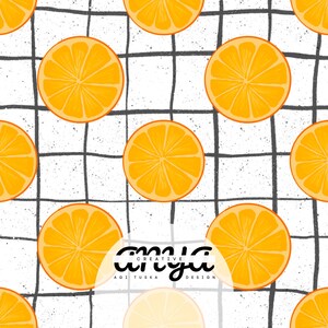Oranges vol2 Colour Exclusive seamless pattern 300 DPI PNG Instant digital Download Fabric printing Surface design File