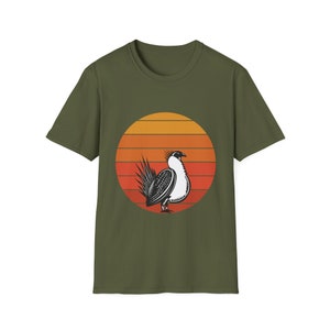sage grouse, Upland Game themed shirt, Shirt for nature lover, Sage grouse shirt, nature themed Unisex Softstyle T-Shirt