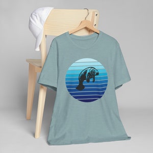 Manatee lover shirt, save the oceans, ocean themed style Unisex Jersey Short Sleeve Tee
