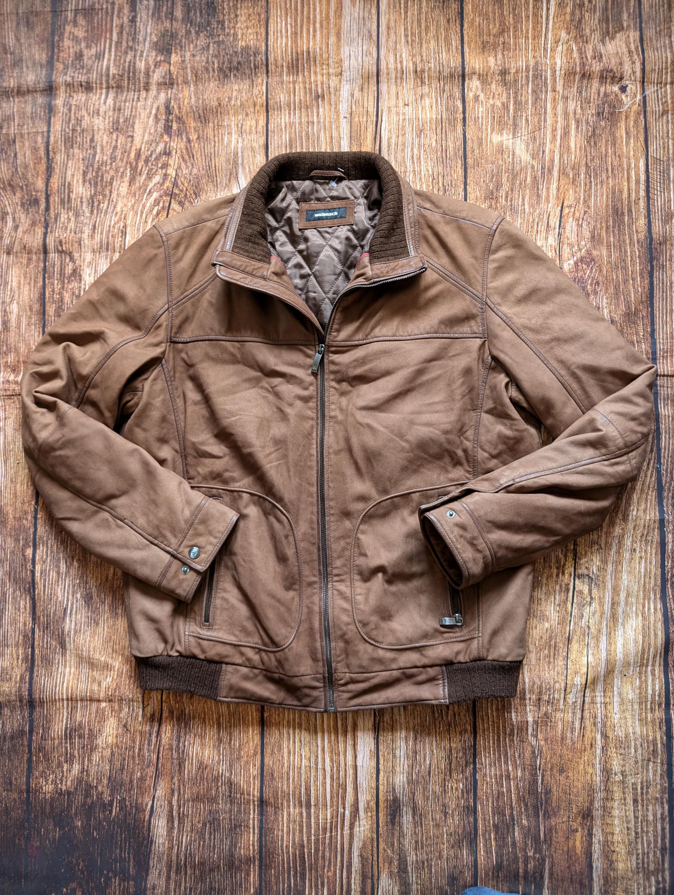 Blouson Herren Lederjacke Walbusch Walter Busch Ultraskin Walbusch