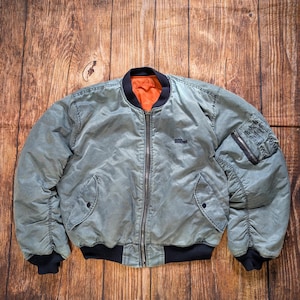 Vintage 90s Alpha Industries MA-1 Reversible Bomber Jacket