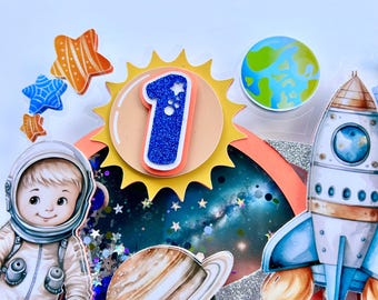 Cosmonaute Deco Gateau Astronaute Gâteau Topper, Espace Deco Astronaute