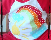 Somewhere Over the Rainbow RAGLAN Onesie or T-Shirt