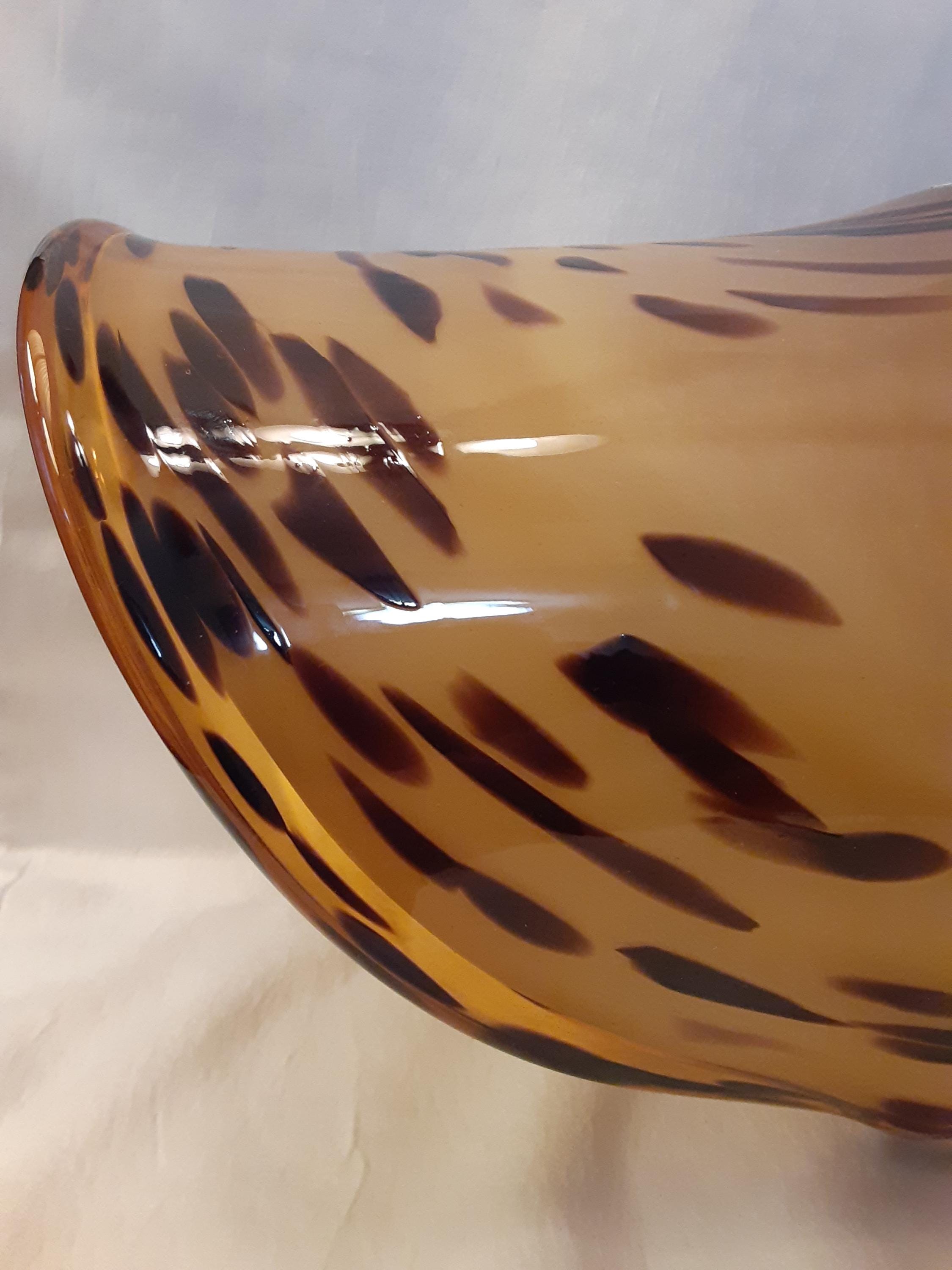 Murano Italy Handblown Tortoiseshell Art Glass 