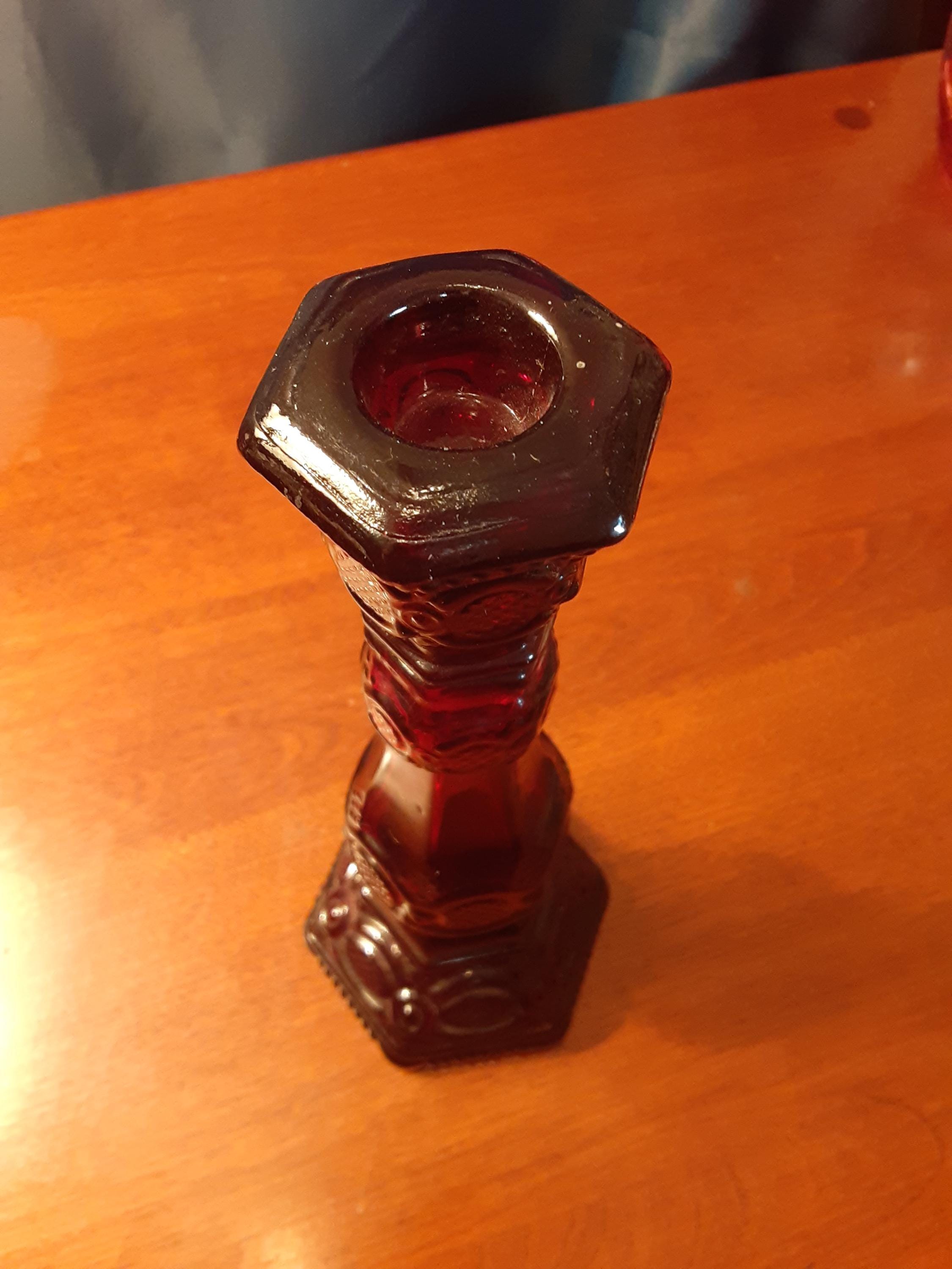 Unique Avon Deep Ruby 1876 Cape Cod Taper Candleholder/perfume Bottle ...