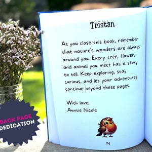 Personalized Childrens Nature Book, Custom Name Book, Bedtime Book, Personalized Books for Kids, Baby Gift, Baby Shower Gift, Christmas Gift image 6