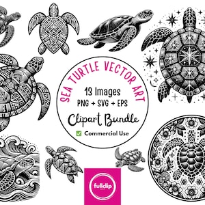 Sea Turtle Clipart Bundle, Sea Turtle SVG, Sea Turtle PNG, Sea Turtle Clipart, Sea Turtle Designs, Sea Turtle, Turtle SVG, Clipart Bundle