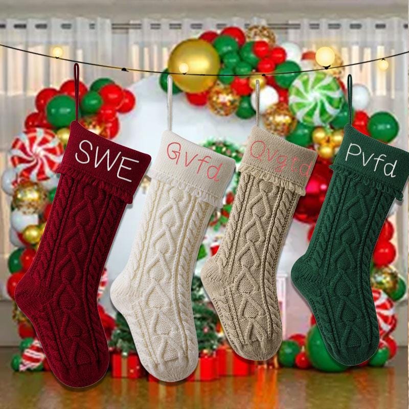 Calze Con Nome Personalizzabile Calze Natalizie Personalizzate