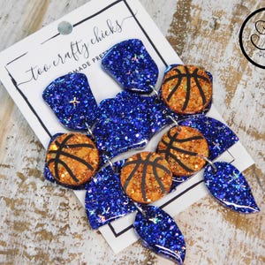 Pendientes colgantes de baloncesto personalizados de 4 niveles, joyería deportiva, pendientes de baloncesto para mamá, pendientes de baloncesto llamativos.