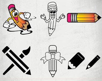 Pencil SVG, Pencil Clip Art, Teacher SVG, school pencil svg,