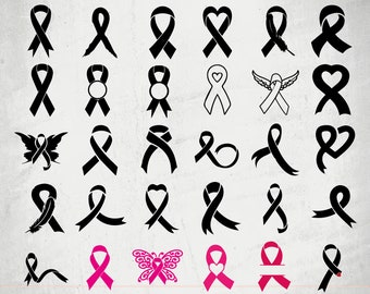 Awareness Ribbon SVG, Breast Cancer SVG, Cancer Ribbon SVG,