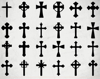 CROSS BUNDLE SVG Files, Cross Cut Files , Cross Clipart, Cross silhouette,