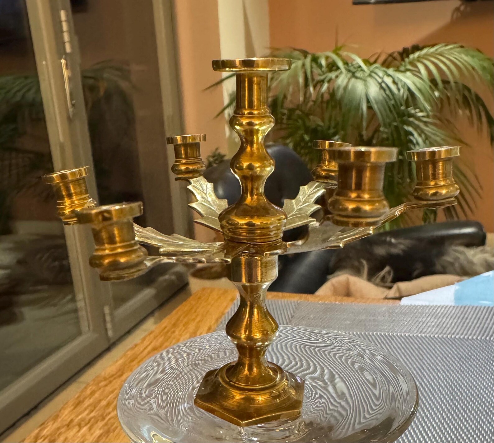 Weba Ware Miniature Brass Candelabra With 7 Candle Holders This Was ...
