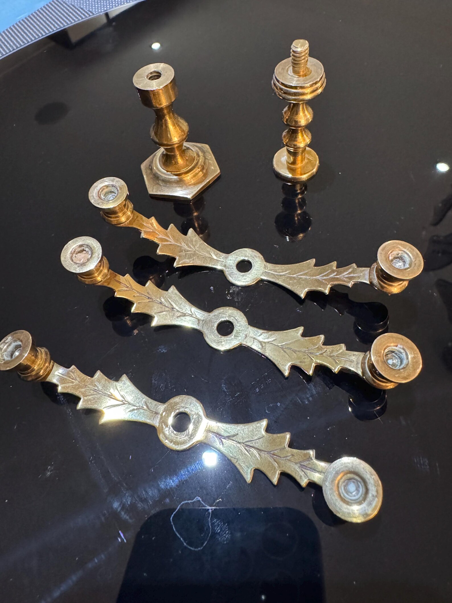 Weba Ware Miniature Brass Candelabra With 7 Candle Holders This Was ...