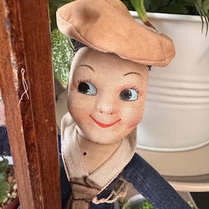 Vintage Norah wellings sailor doll 1930 /1950s  Nautical maritim- rare soft body doll-souvenir cruise doll-Handmade English collectible doll