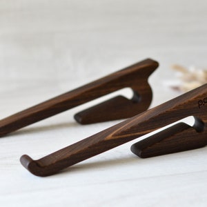 Wood Laptop Stand, Holder Natural Oak, Handmade, Macbook Laptop Stand, Laptop Stand desk, Computer Stand, Work From Home Gift for him
