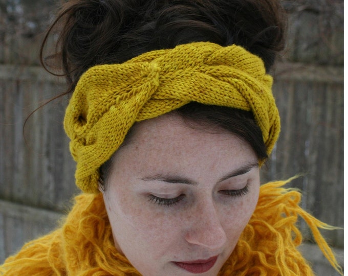 Laurel Headband PDF Knitting Pattern INSTANT DOWNLOAD Etsy