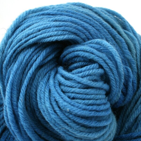 Hand Dyed Aran weight NYS Wool 213 yds 4oz North Atlantic