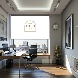 Custom Logo Roller Blinds for Businesses, Personalized Roller Blinds with Company Logos, Custom Printed Roller Blinds for Company Promotion image 4