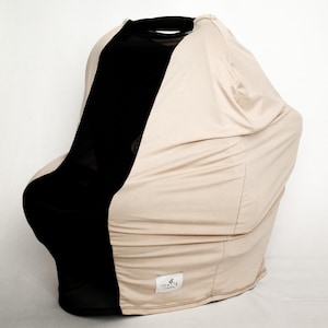 Funda See Me IVORY para el asiento de tu portabebés, para que puedas VER a tu bebé y tu bebé pueda verte a TI.