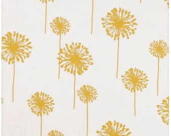 Cafe curtains, dandelion cafe curtains, yellow white curtains, white yellow cafe curtains, dandelion curtains, flowered cafe curtains