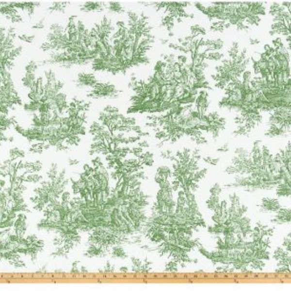 Cafe curtains, toile cafe curtains, green white curtains, green toile cafe curtains, cafe style curtains, toile curtains, curtain panels