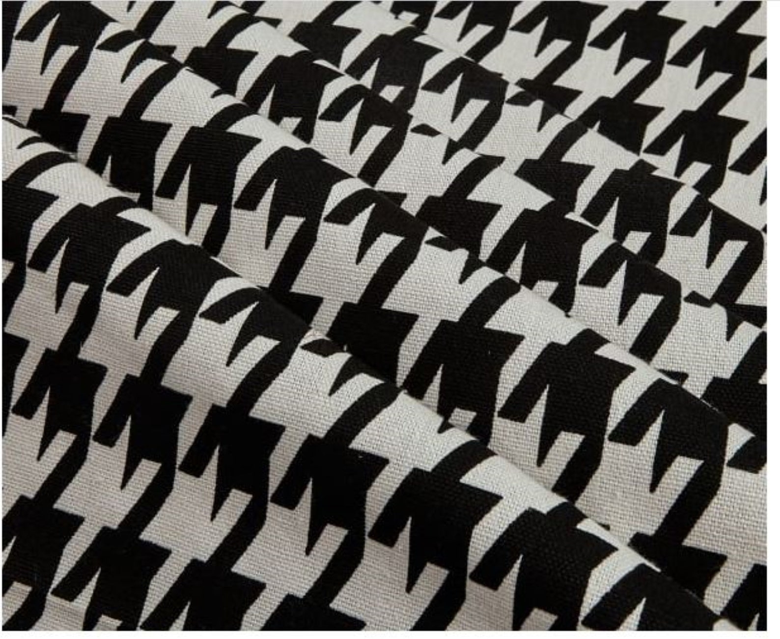 Houndstooth Table Runner Black White Houndstooth Table - Etsy