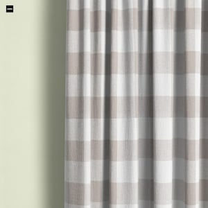 tan plaid curtains, plaid curtains, check curtains, tan white plaid curtains, buffalo plaid curtains, tan buffalo curtains