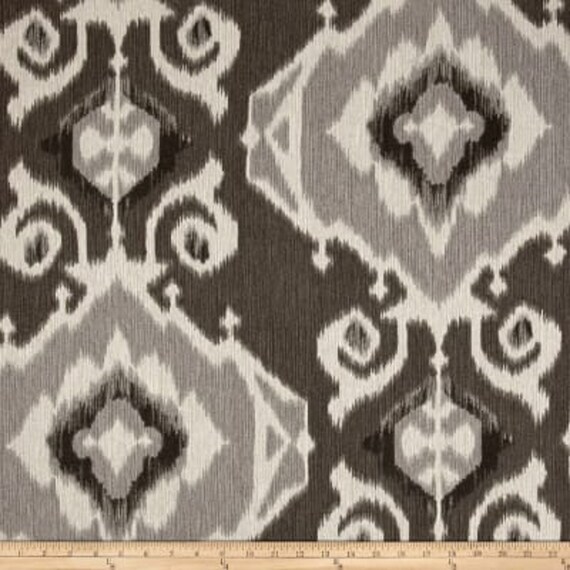 Ikat Curtains Gray Ikat Curtains Black Ikat Curtains Gray Etsy