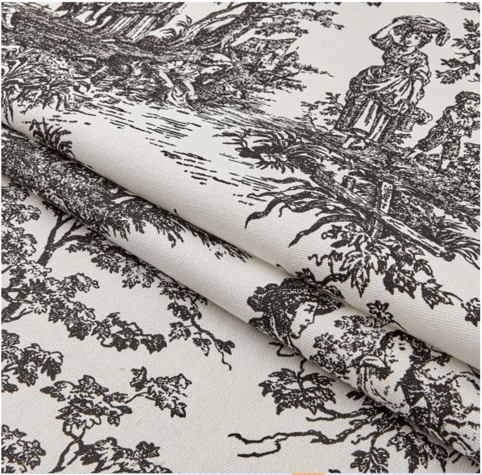 Toile Placemats Black Toile Placemats Colonial Toile Etsy