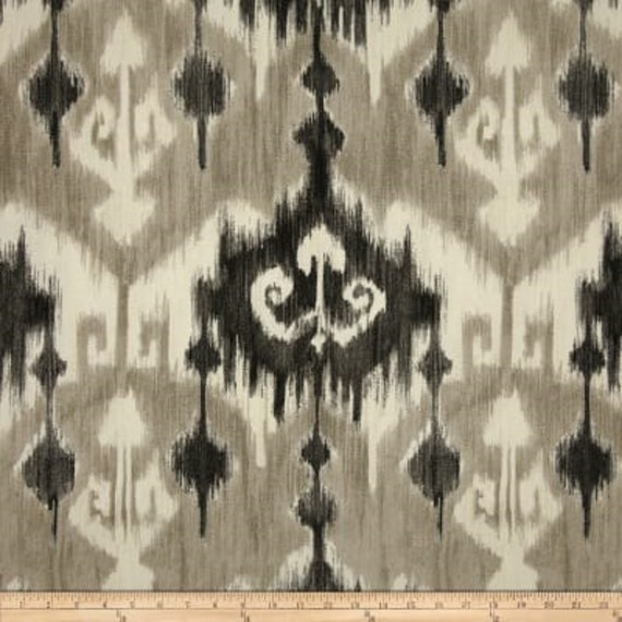 Gray Ikat Curtains Gray Black Ikat Curtains Richloom Marlena Etsy