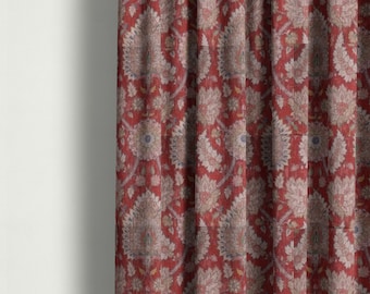 red damask curtains, waverly castleford curtains, red toile curtains, damask curtains, garnet curtains, waverly curtains