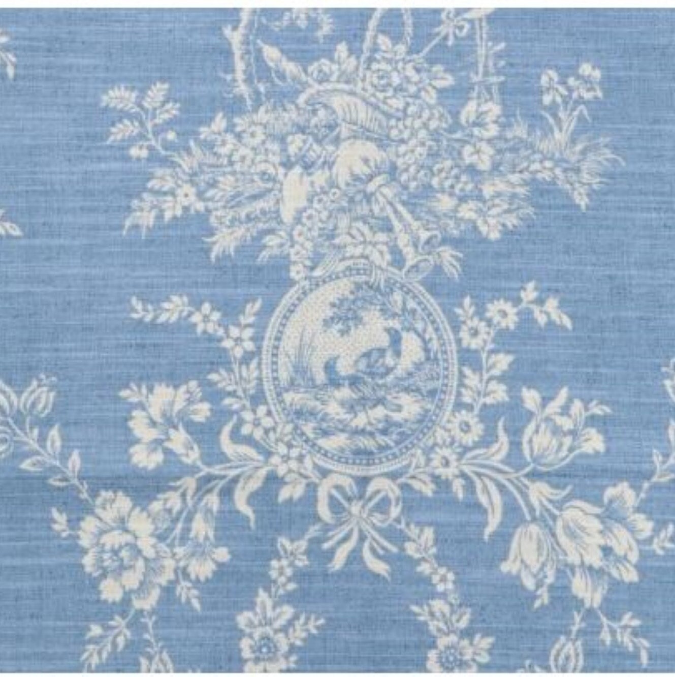 Toile Curtains Blue White Curtains Blue Toile Curtains Etsy