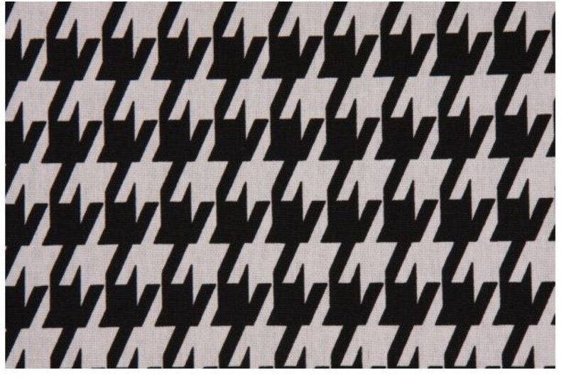 Houndstooth Bed Runner Houndstooth Bed Cover Black White Bed Etsy