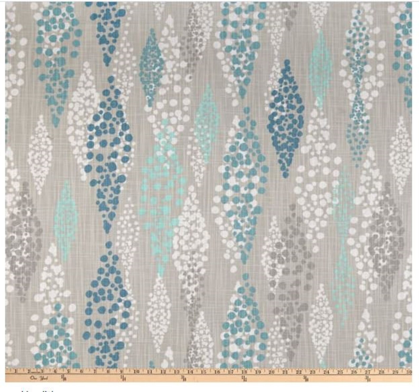 Angelo Fountain Bed Runner Gray Teal Bed Runner Gray White Etsy